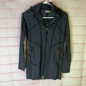 Athleta Gray‎ Full Zipper Hooded Jacket Size XXS